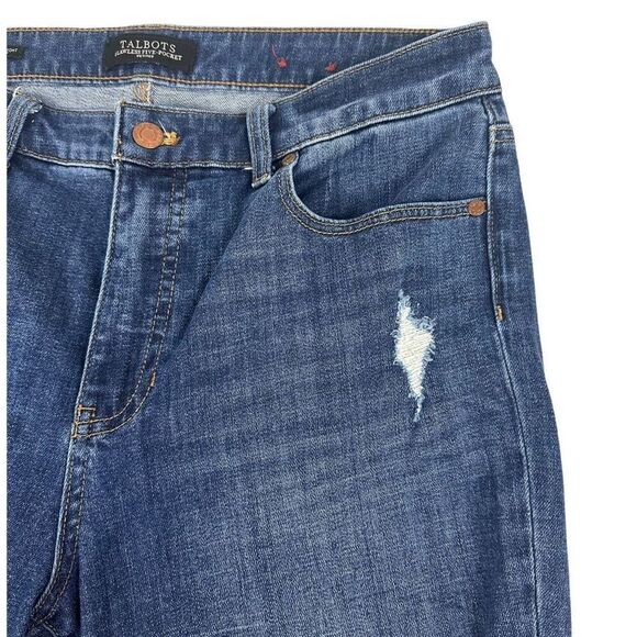 Talbots Flawless 5-Pocket Petite Slim Straight Jean size 10P - Picture 4 of 7